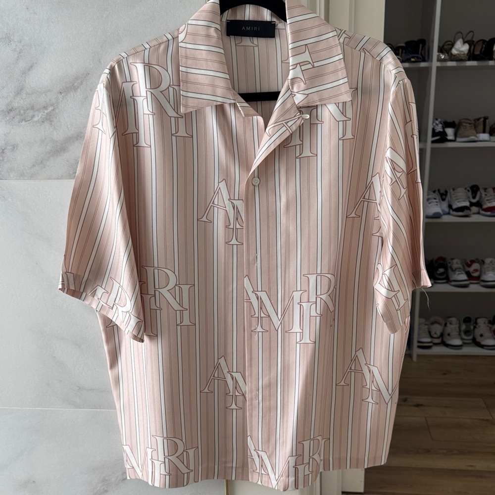 Silk amiri button up shirt